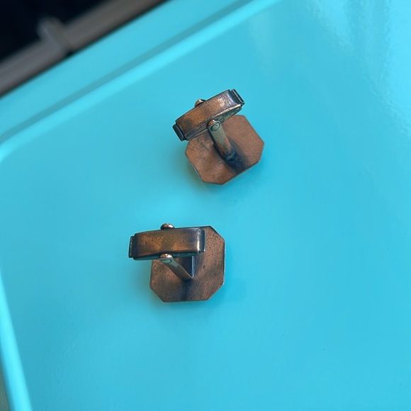 💕Beautiful Vintage Bronze Cufflinks Roman Soldier💕 - Picture 3 of 5